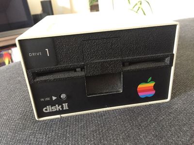 Connect it back to your Apple ][, and perform a test. The LED is off when there is no activity on the drive.