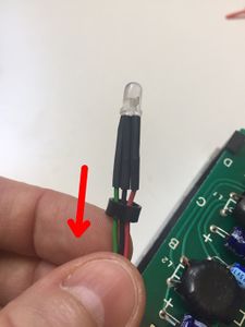 Put the plastic ring back around your LED.
