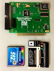 Fig. 2-1: Removed CF card (left), IDE to CF adapter (right)